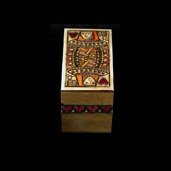 Queen of Hearts, Box for 2 decks of playing cards