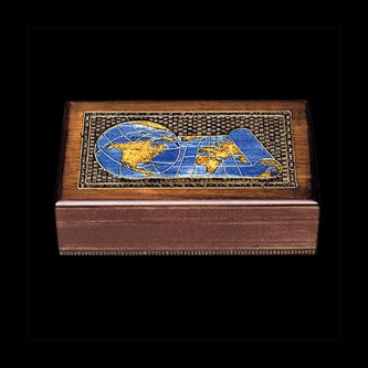  Map of the World with Blue Oceans