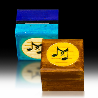 Box with small musical notes