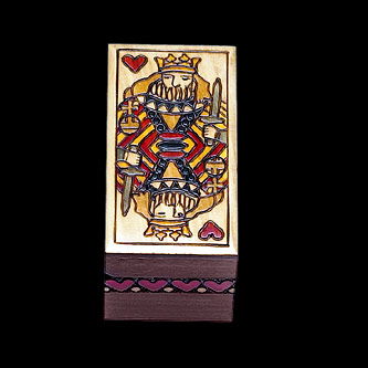 King of Hearts,Box for 2 decks of playing cards
